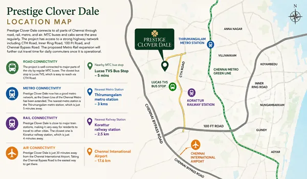 Prestige Clover Dale Connectivity